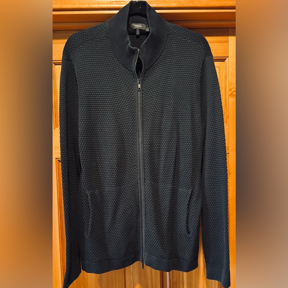 Theory Black Textured Jacket